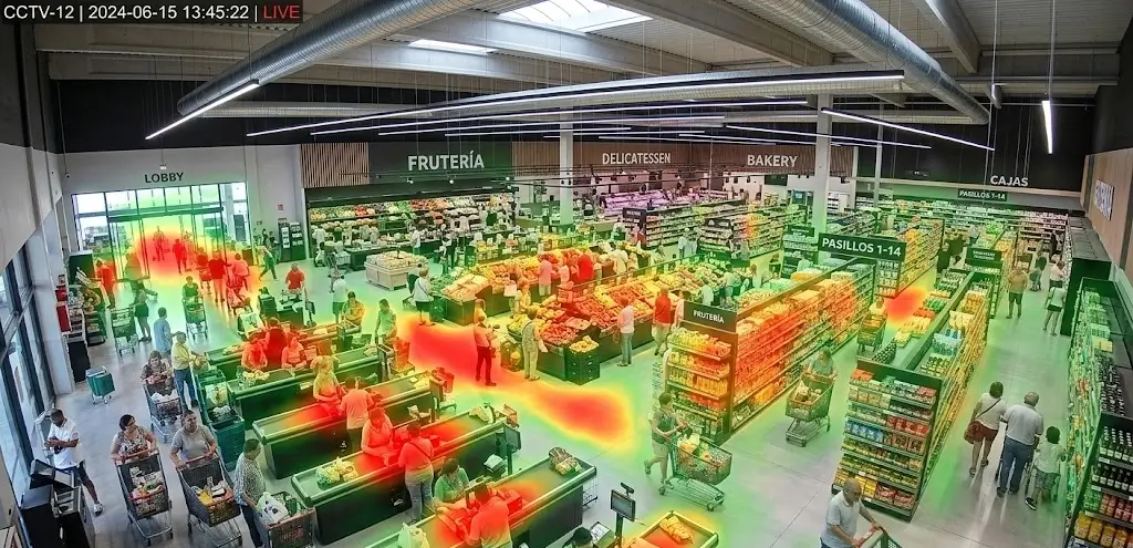 Mapas de calor en CCTV GeoVision 